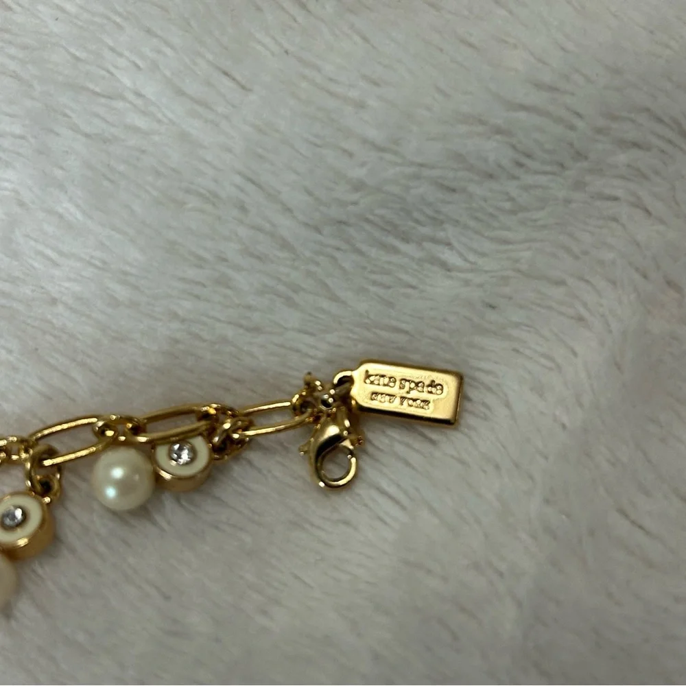 Kate Spade Gold Chain Bracelet with Pearls - Picture 3 of 3